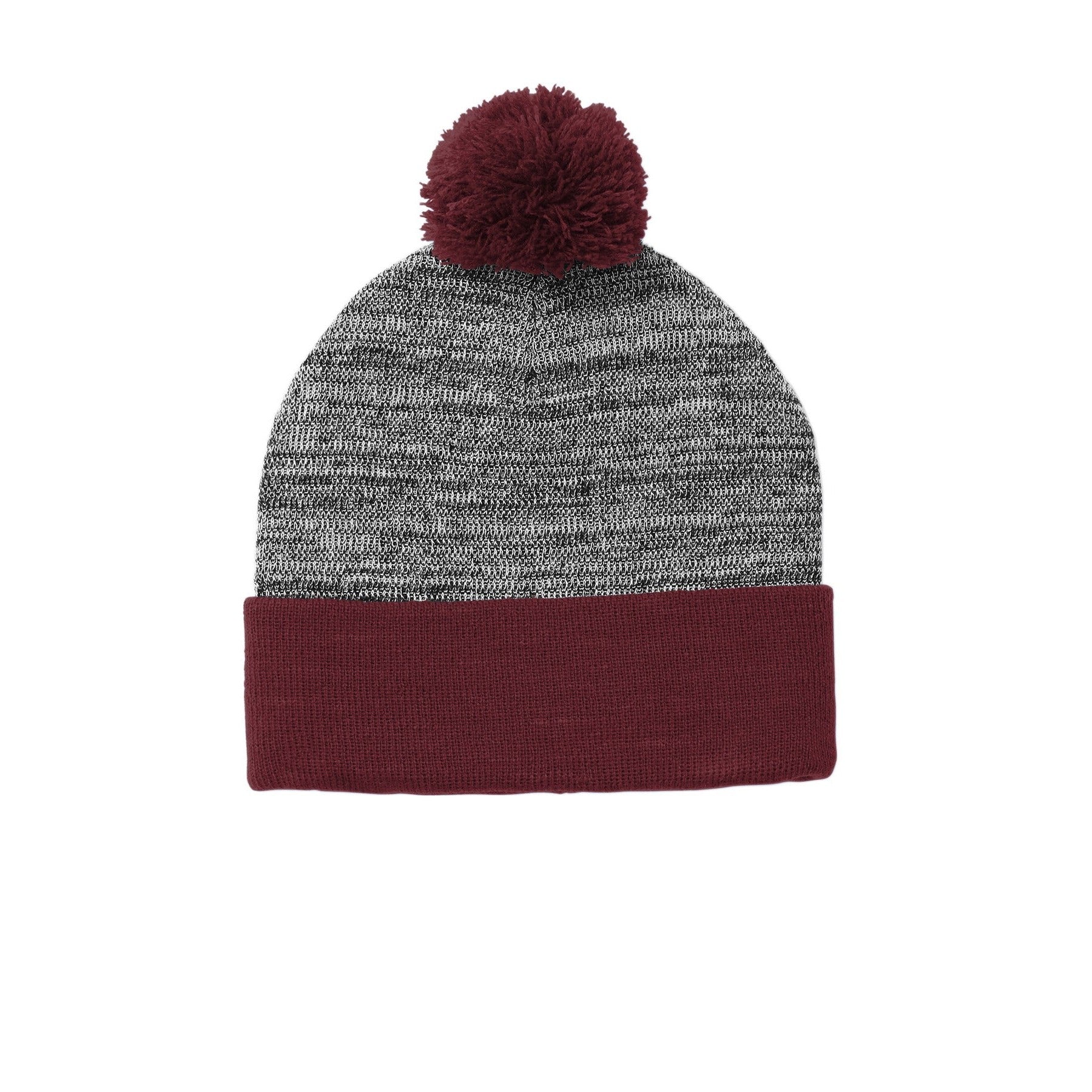 Sport-Tek-Sport-Tek ® Heather Pom Pom Beanie STC41-MedTech-4